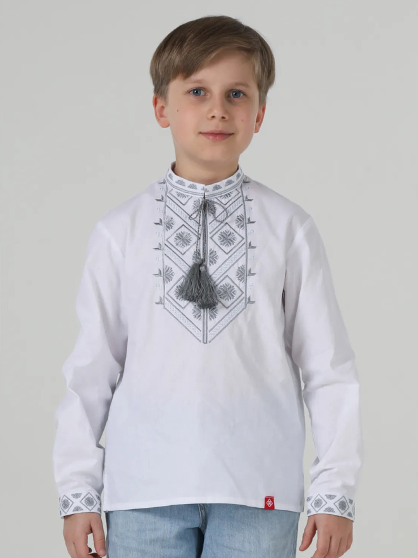 Дитяча вишиванка для хлопчика, Білий Folk Moda (fm3069) модель fm3069-blij Фото