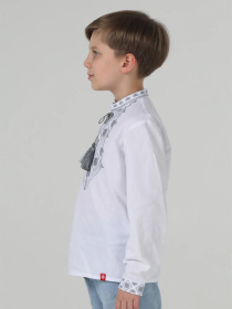 Дитяча вишиванка для хлопчика, Білий Folk Moda (fm3069) модель fm3069-blij Фото