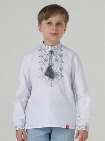 Дитяча вишиванка для хлопчика, Білий Folk Moda (fm3069) модель fm3069-blij Фото