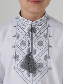Дитяча вишиванка для хлопчика, Білий Folk Moda (fm3069) модель fm3069-blij Фото