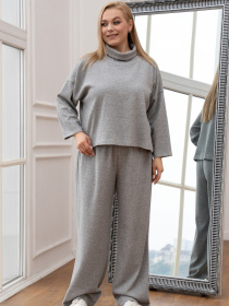 Жіночі брюки прямого крою Олаві, Сірий RiMari (БР 0525) модель 0525-srij Фото