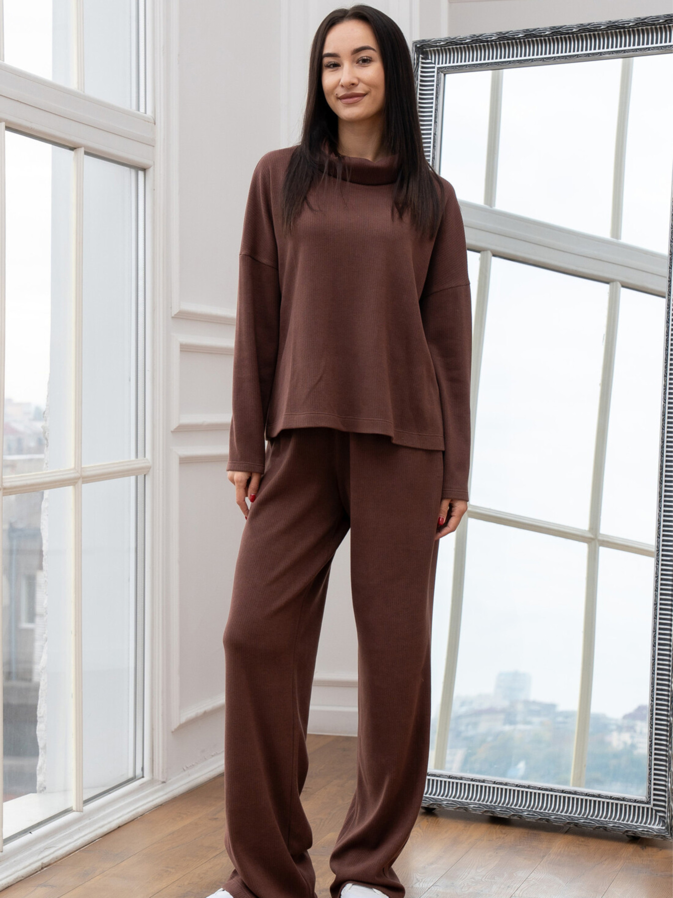 Повседневные штаны RiMari модель 0525-shokolad Фото