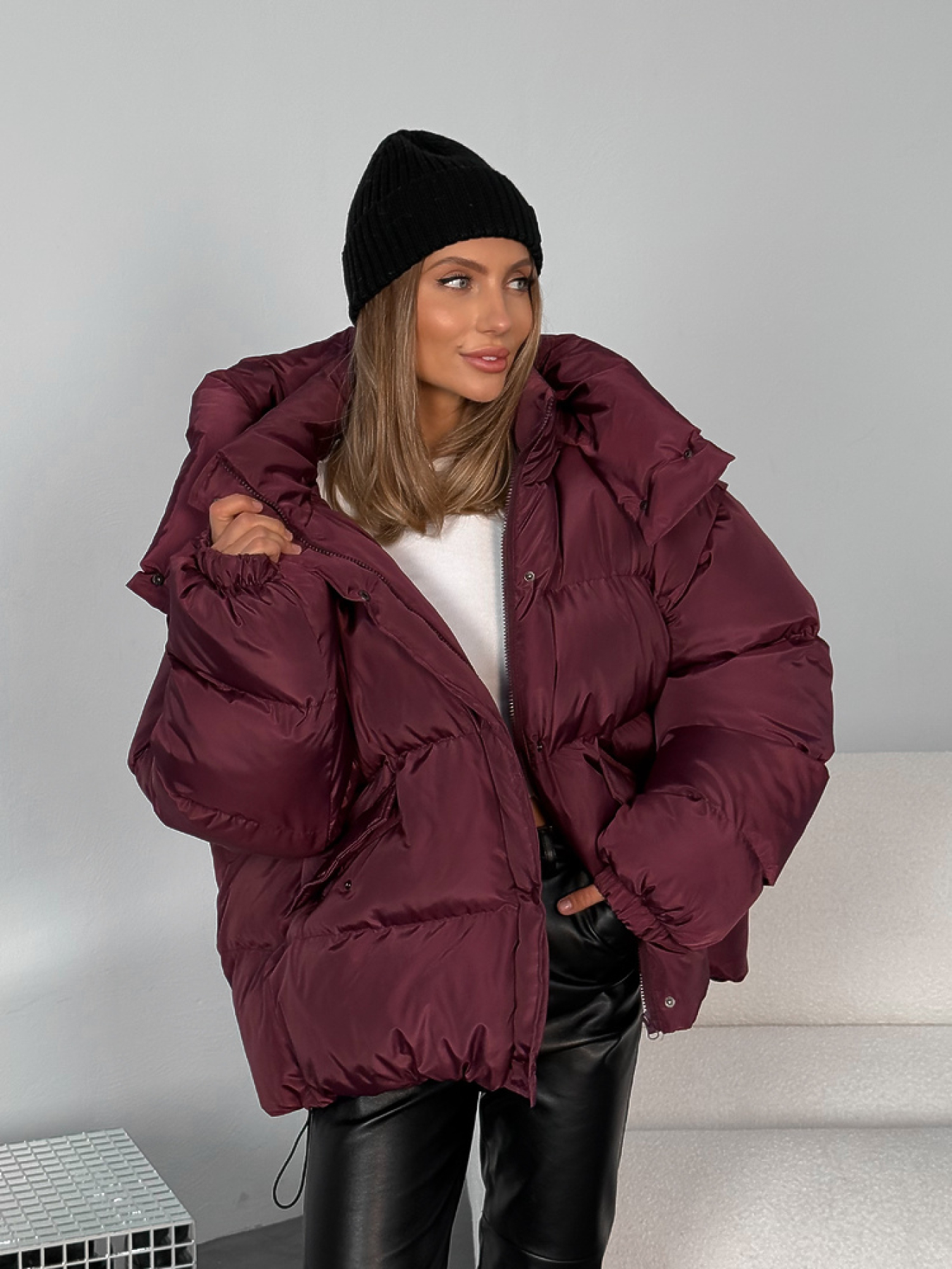 Пуховик Milirud модель mil588-burgund Пуховик Milirud модель mil588-burgund Фото