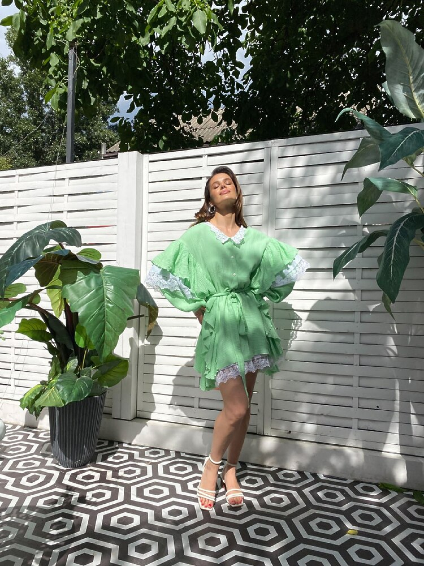 Жіноча сукня з мереживом Anastasia, Салатовий Milirud (mil450) модель mil450-lajm Фото