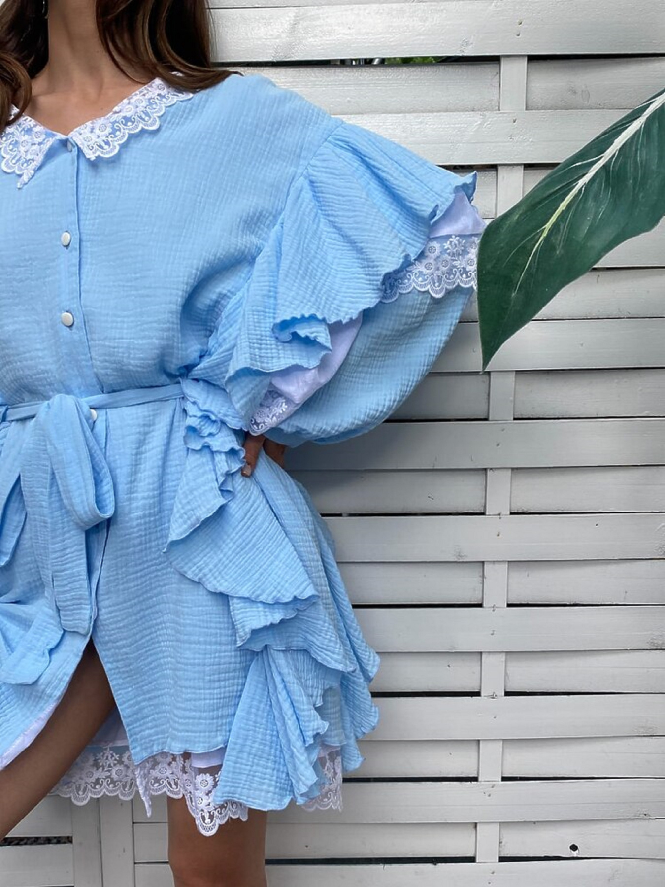 Жіноча сукня з мереживом Anastasia, Блакитний Milirud (mil450) модель mil450-blakitnij Фото