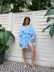 Жіноча сукня з мереживом Anastasia, Блакитний Milirud (mil450) модель mil450-blakitnij Фото