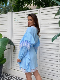 Жіноча сукня з мереживом Anastasia, Блакитний Milirud (mil450) модель mil450-blakitnij Фото