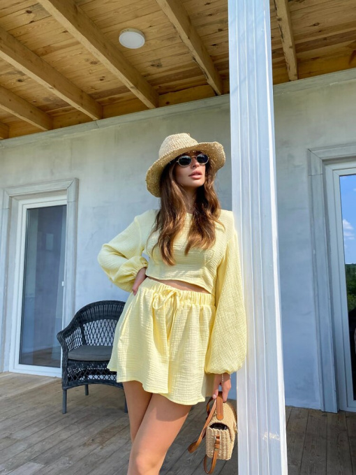 Повседневный костюм Milirud модель mil446-zhovtij Фото