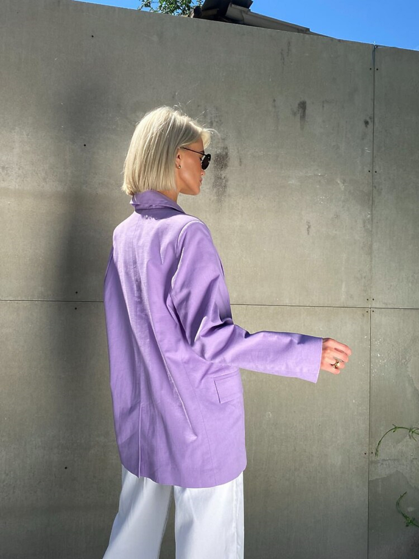 Жіночий класичний піджак LOVE з кишенями, Бузковий Milirud (mil445) модель mil445-buzxkovij Фото