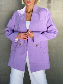 Жіночий класичний піджак LOVE з кишенями, Бузковий Milirud (mil445) модель mil445-buzxkovij Фото