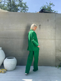 Жіночий класичний костюм AMOUR (піджак + брюки), Смарагдовий​ Milirud (mil444) модель mil444-smaragdovij Фото