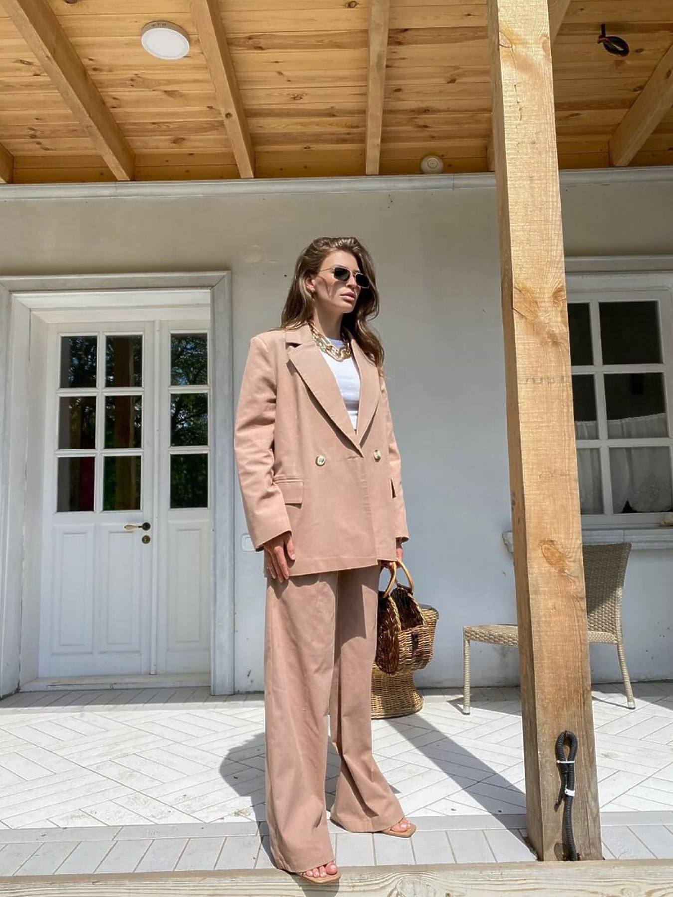 Діловий костюм Milirud модель mil444-bezhevij Фото