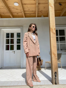 Діловий костюм Milirud модель mil444-bezhevij Фото