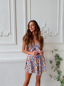 Жіночий літній комбінезон CHILE на бретельках, Білий Milirud (mil433) модель mil433-blij Фото