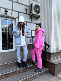 Жіноча кофта худі Zip hoodie на блискавці з кишенями, Блакитний Milirud (mil532) модель mil532-blakitnij Фото