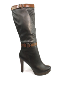 Зимние кожаные сапоги модель XH269-L35A-4M Фото