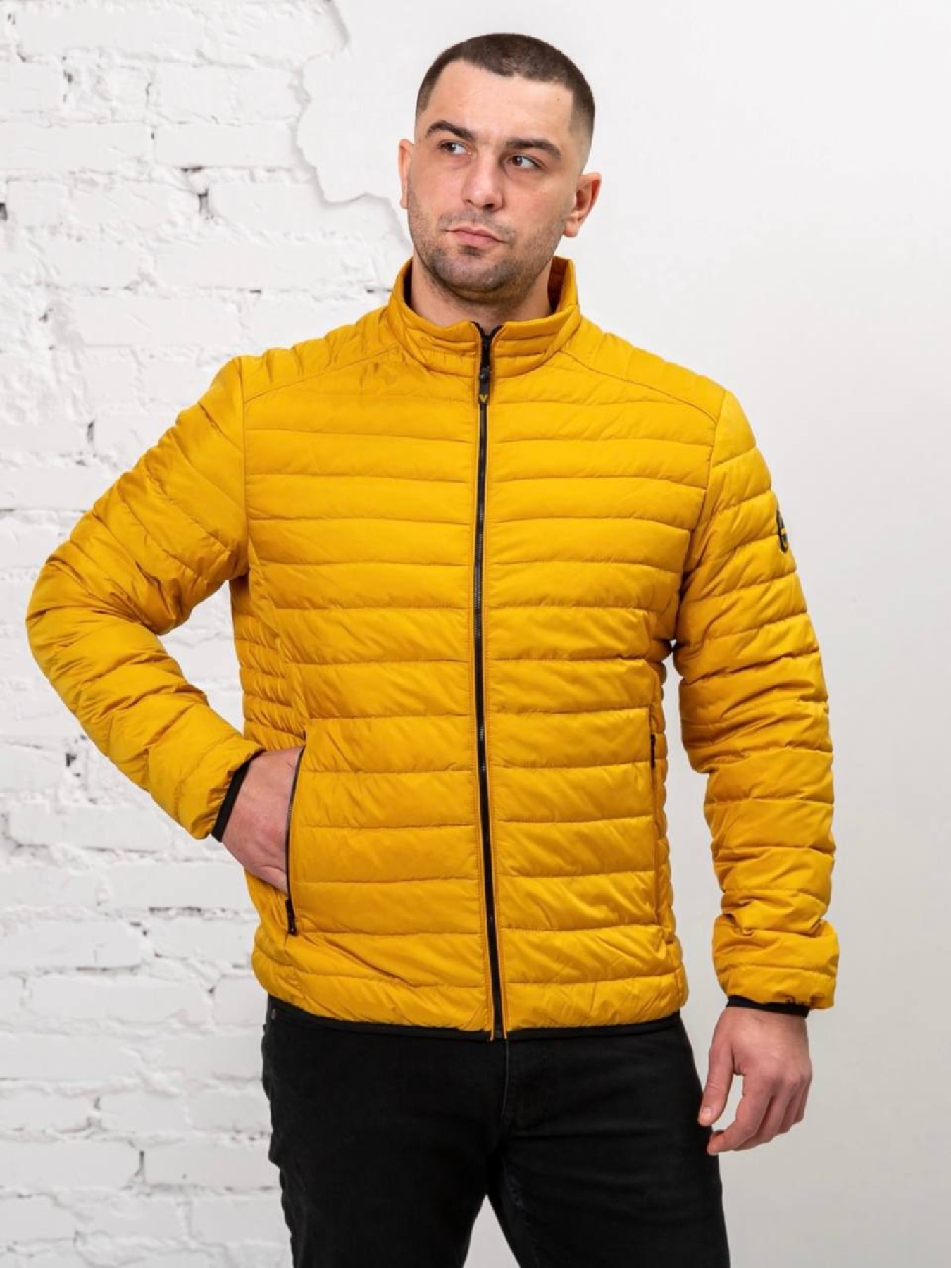 Чоловіча весняна куртка модель 2009-VLN-YELL Фото