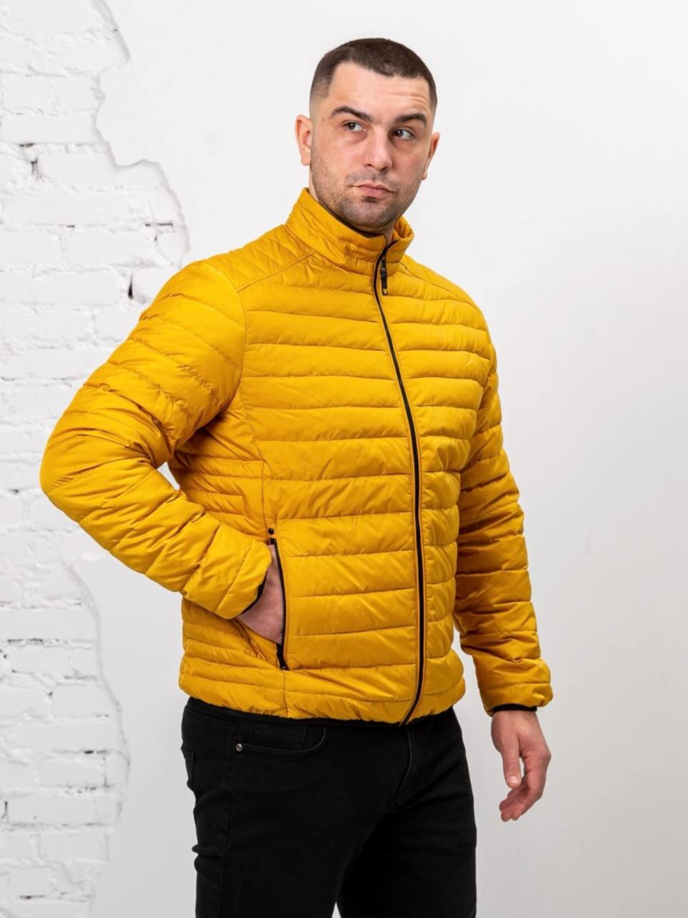 Чоловіча весняна куртка модель 2009-VLN-YELL Фото