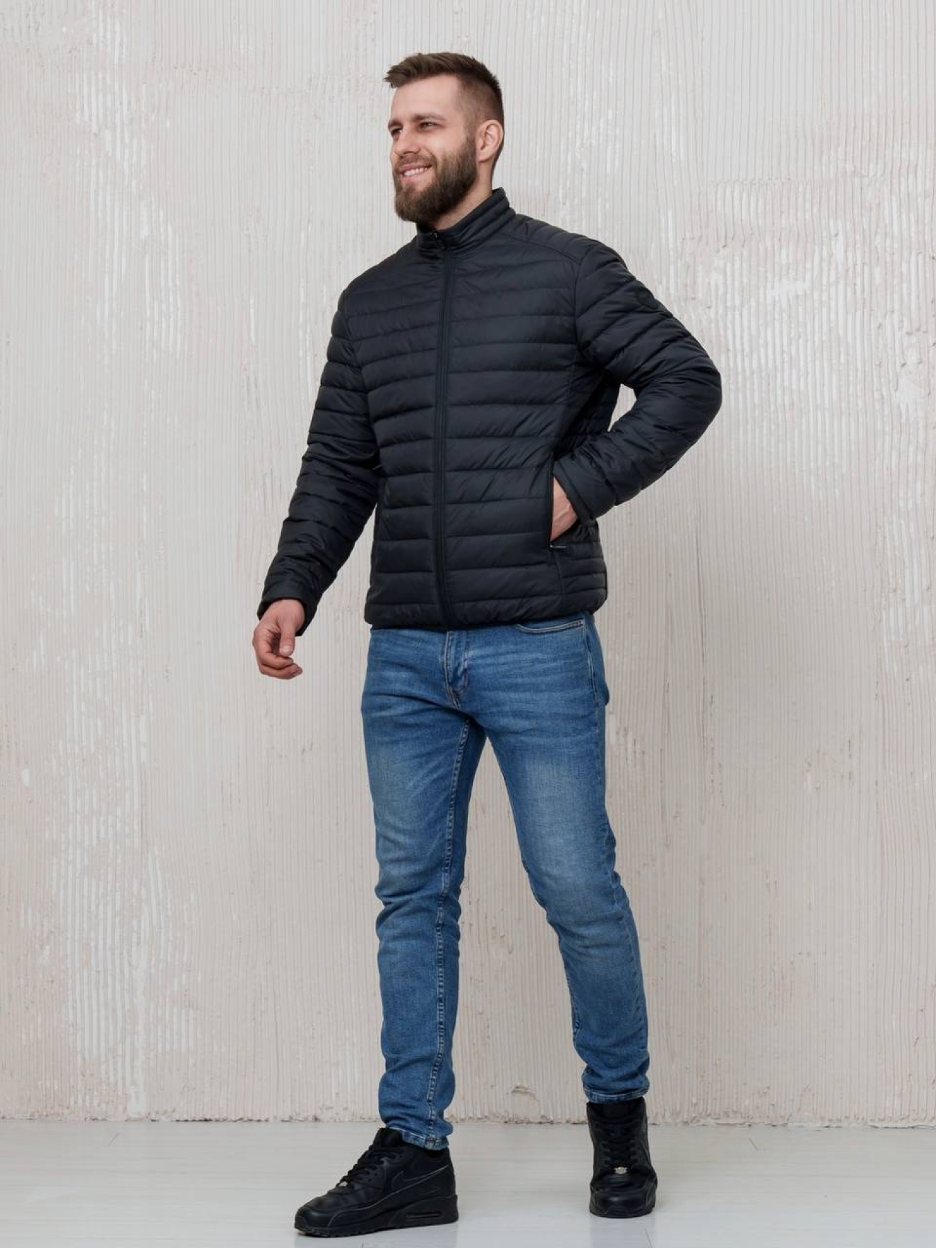 Чоловіча демісезонна куртка модель 209-VLN-BLCK Фото