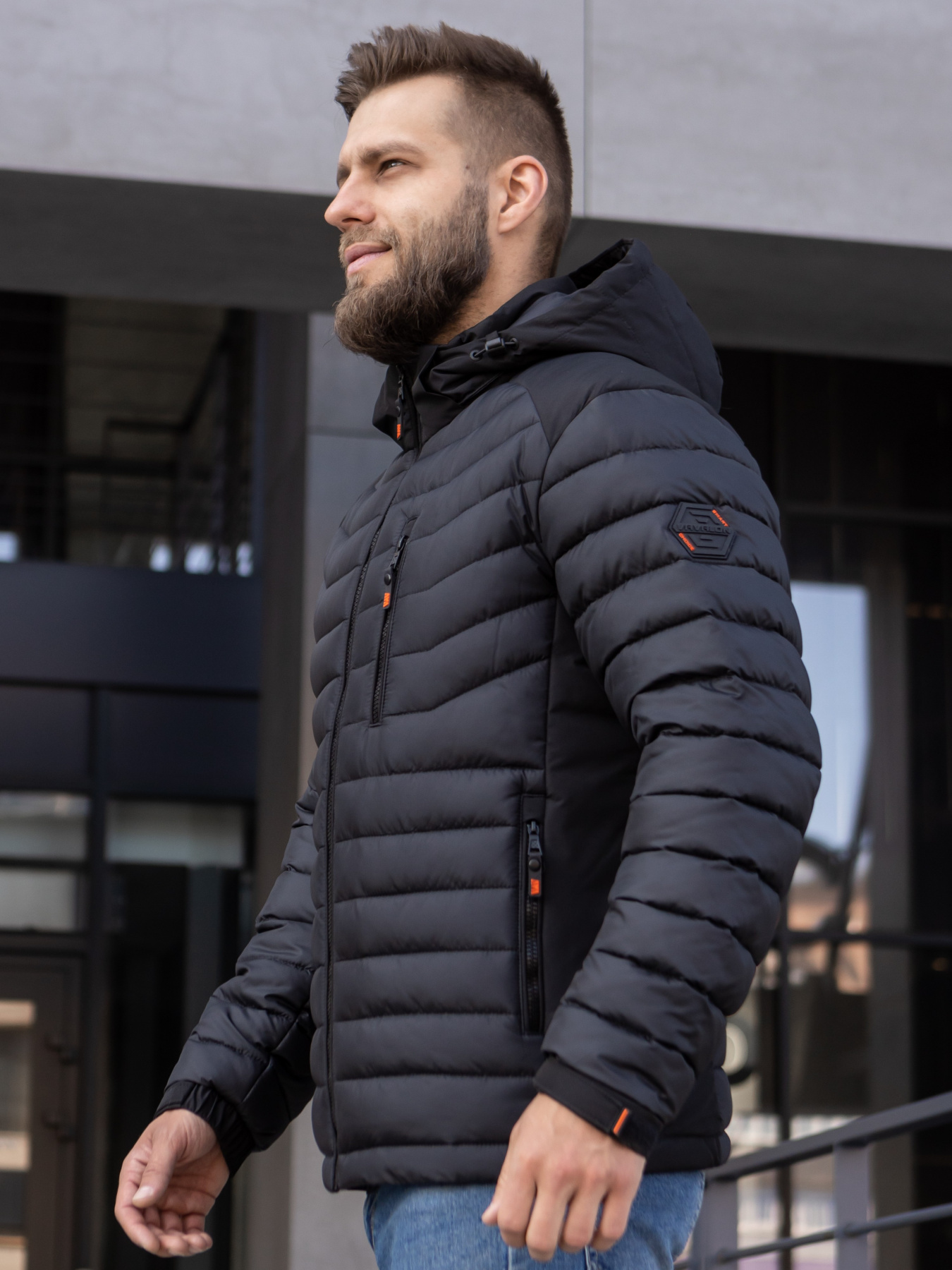 Чоловіча демісезонна куртка модель 31-VLN-BLC Фото