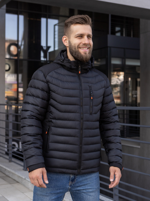 Чоловіча демісезонна куртка модель 31-VLN-BLC Фото