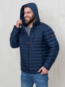 Демісезонна чоловіча куртка модель 2118-VLN-BLUE Фото
