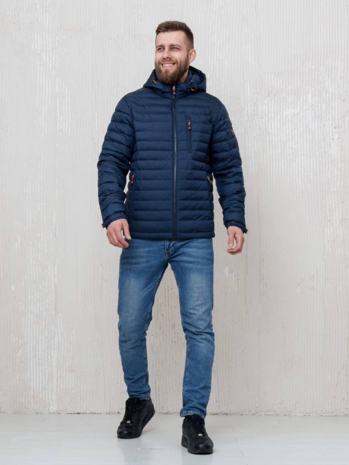 Демісезонна чоловіча куртка модель 2118-VLN-BLUE Фото