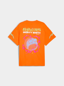 Футболка PUMA x RICK AND MORTY Basketball Tee Men II модель 633098 Фото