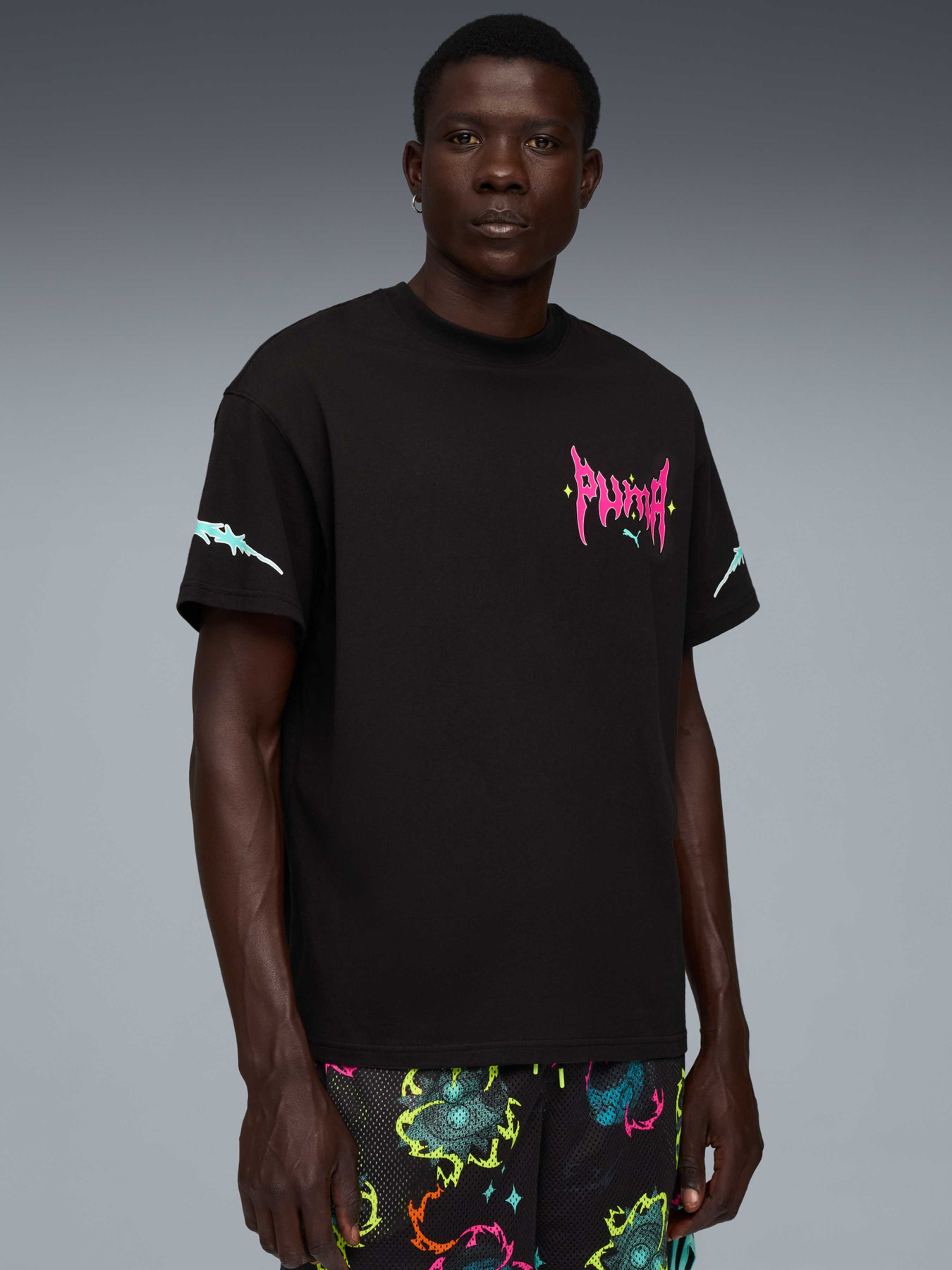 Футболка PUMA Hoops x Rick And Morty Tee I модель 633097 Фото