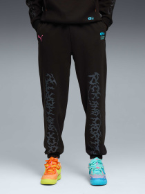 Штаны спортивные PUMA Hoops x Rick And Morty Sweat модель 633095 Фото