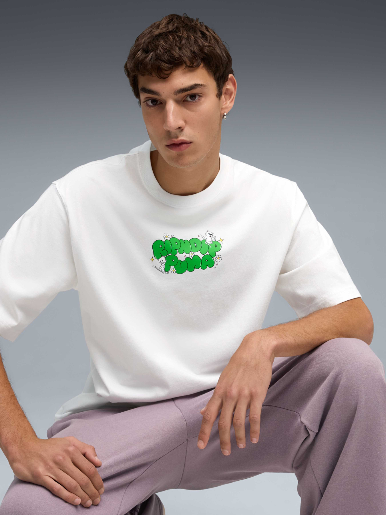 Футболка PUMA x RIPNDIP Boxy Tee Men модель 632413 Фото