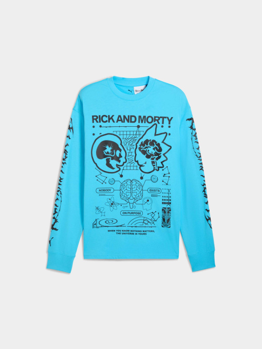 Світшот PUMA Hoops x Rick And Morty Ls модель 633099 Фото