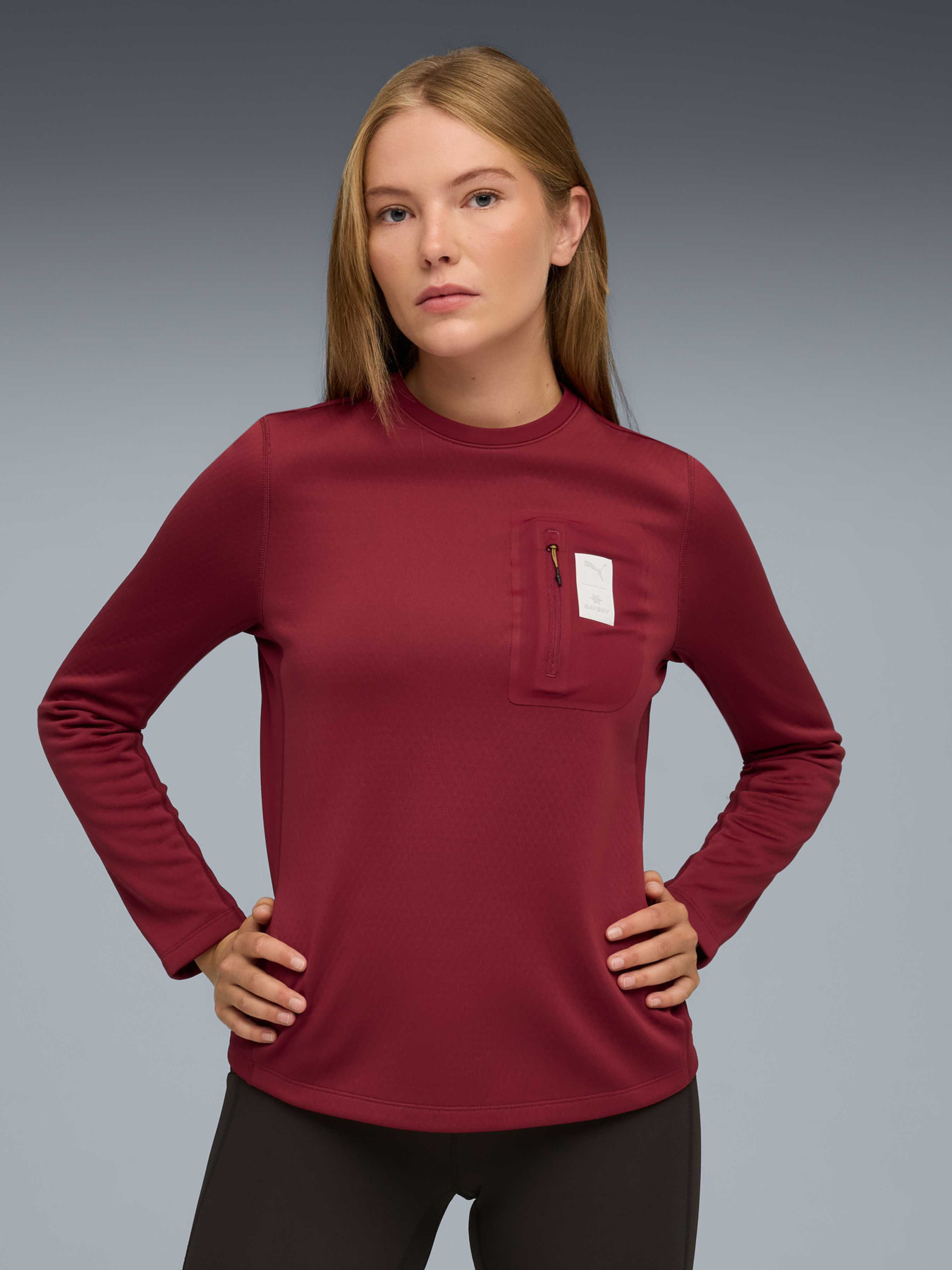 Лонгслив PUMA x SAYSKY Longsleeve Tee Women модель 660240 Фото