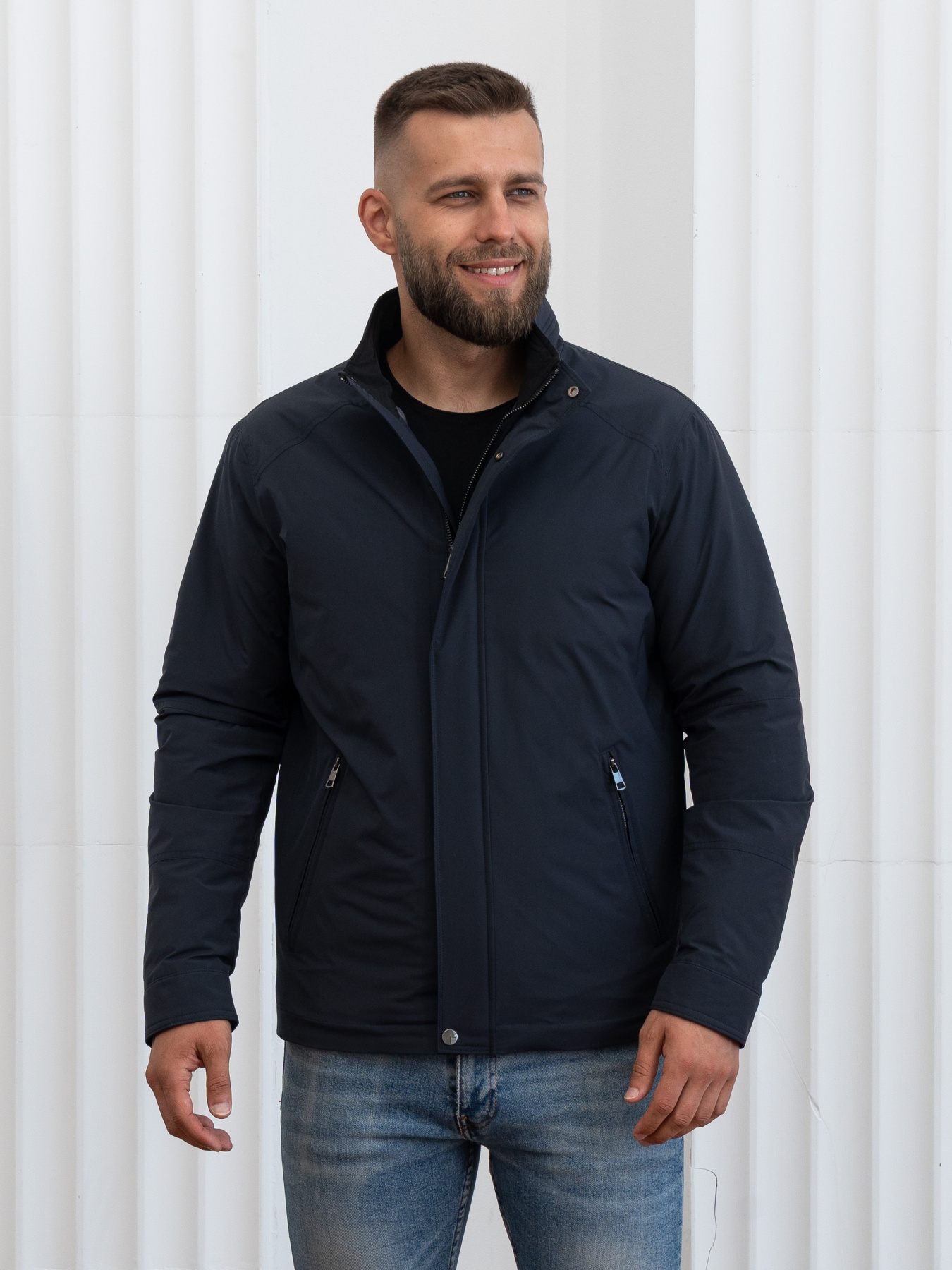 Чоловічі куртки осінь від виробника модель 35-VLN_BLU Фото