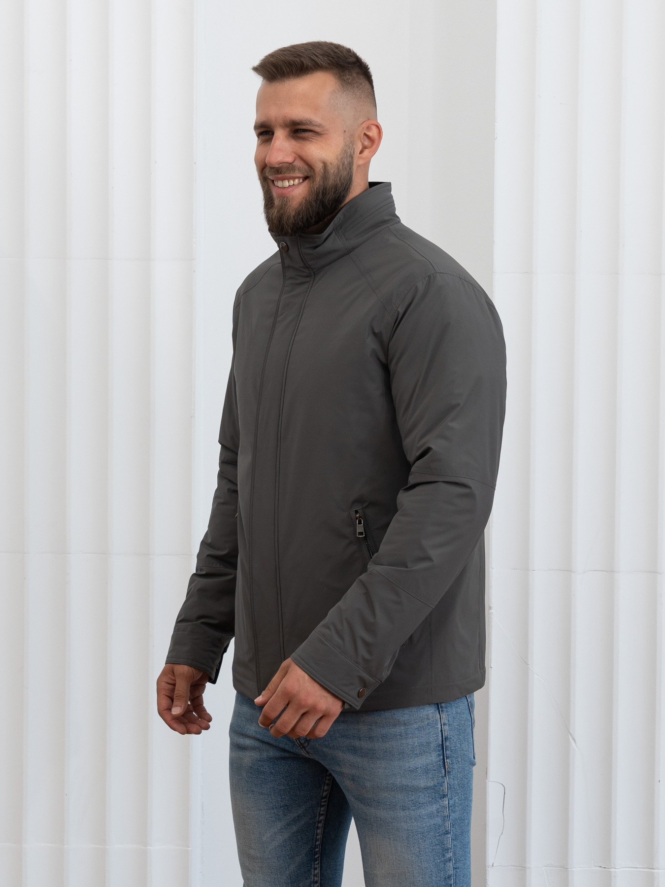 Чоловічі куртки осінь від виробника модель 35-VLN_graphite Фото