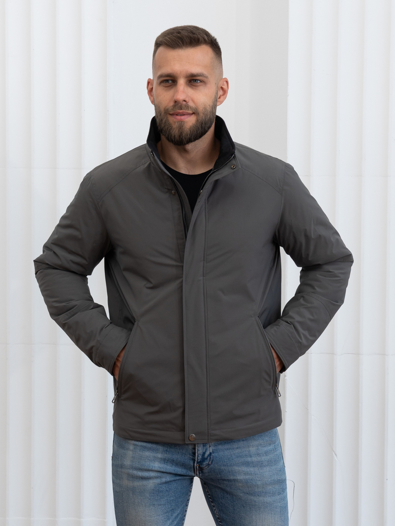 Чоловічі куртки осінь від виробника модель 35-VLN_graphite Фото