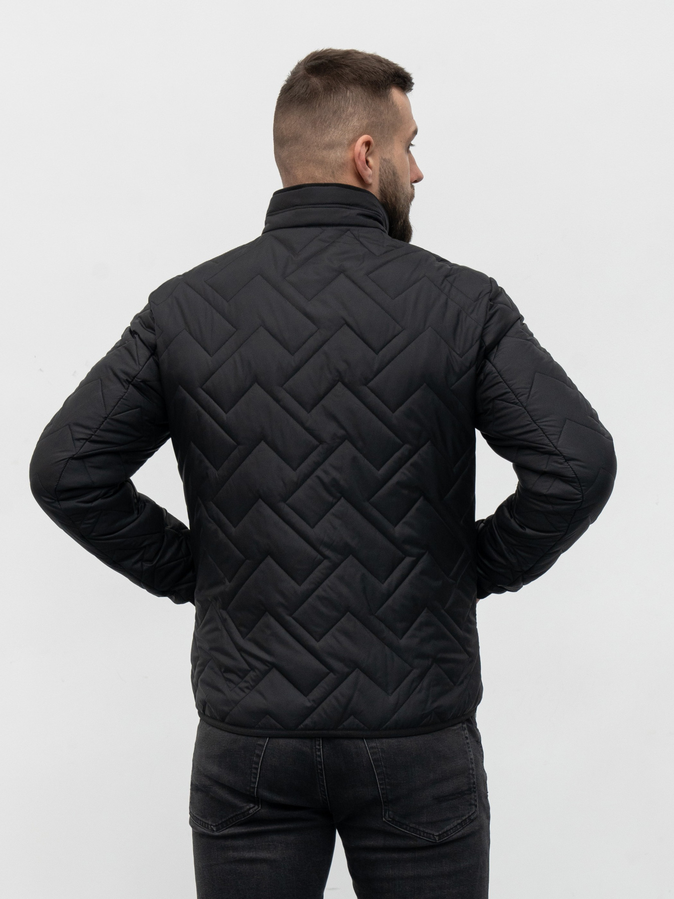 Чоловіча демісезонна куртка модель 42-VLN-BLC Фото