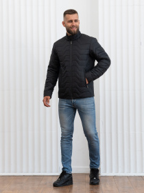 Чоловіча демісезонна куртка великого розміру модель 46-VLN-BLC Фото