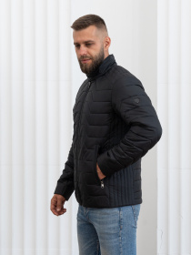 Чоловіча демісезонна куртка великого розміру модель 46-VLN-BLC Фото