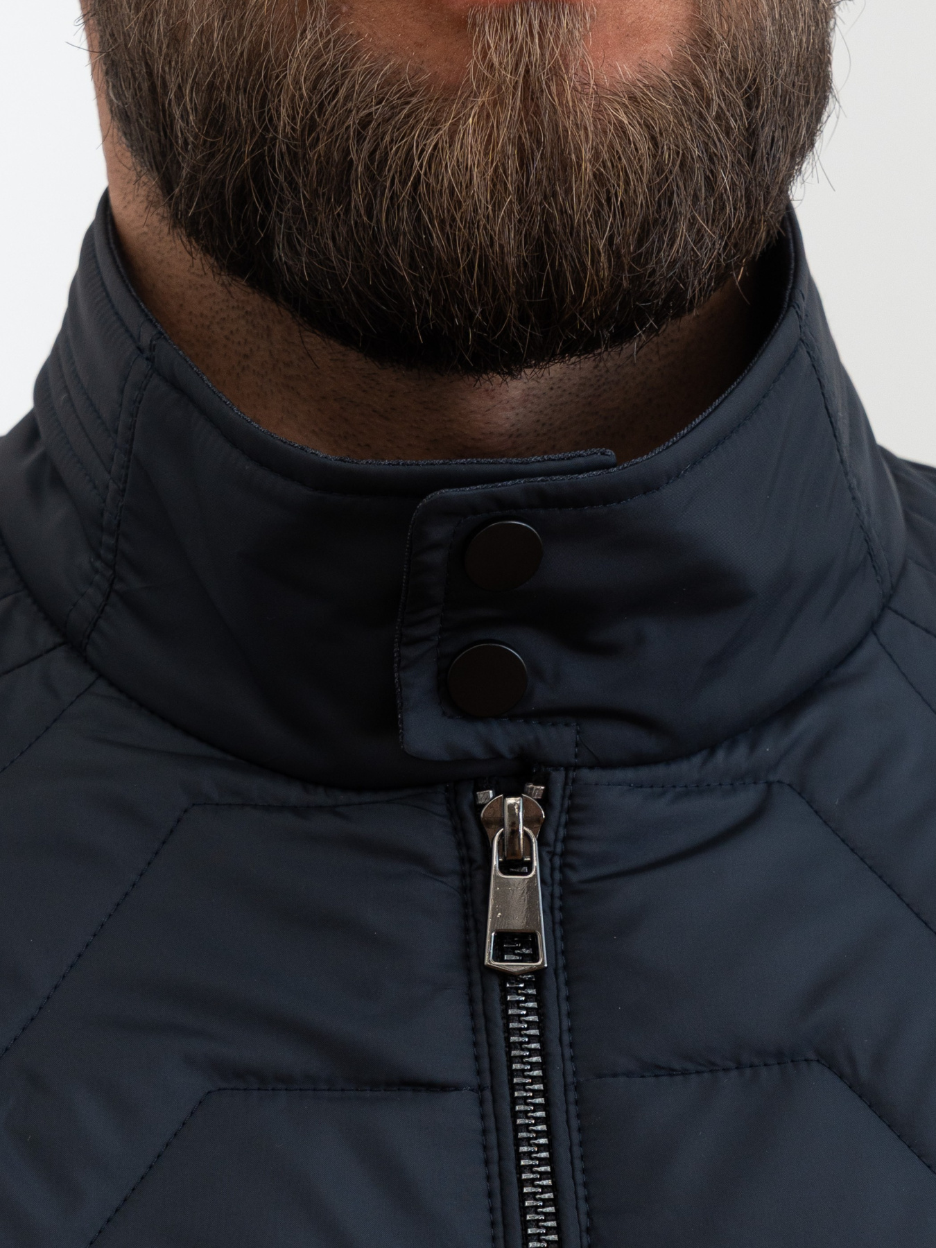 Чоловіча демісезонна куртка великого розміру модель 46-VLN-BLU Фото