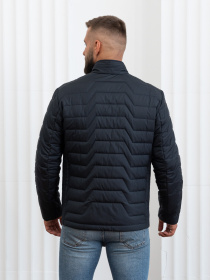 Чоловіча демісезонна куртка великого розміру модель 46-VLN-BLU Фото