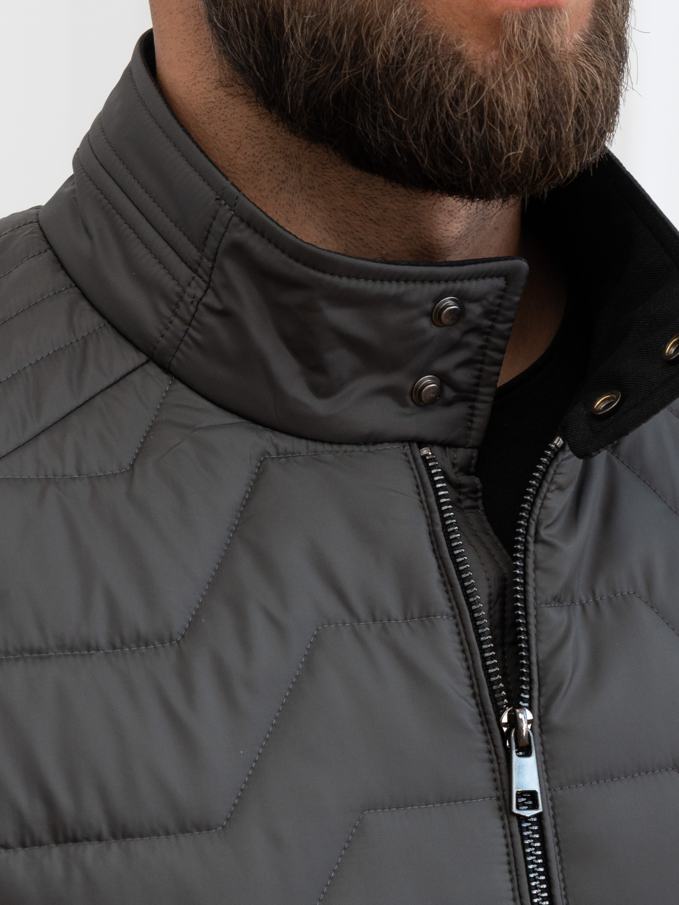 Чоловіча демісезонна куртка великого розміру модель 46-VLN-oliva Фото