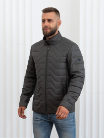 Чоловіча демісезонна куртка великого розміру модель 46-VLN-oliva Фото