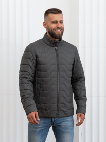 Чоловіча демісезонна куртка великого розміру модель 46-VLN-oliva Фото