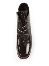 Женские лакированные ботильоны на каблуке модель N3327Q1-1822-bordo Женские лакированные ботильоны на каблуке модель N3327Q1-1822-bordo Фото