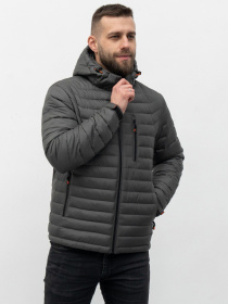 Мужская демисезонная куртка модель 908-VLN-darkGray Фото