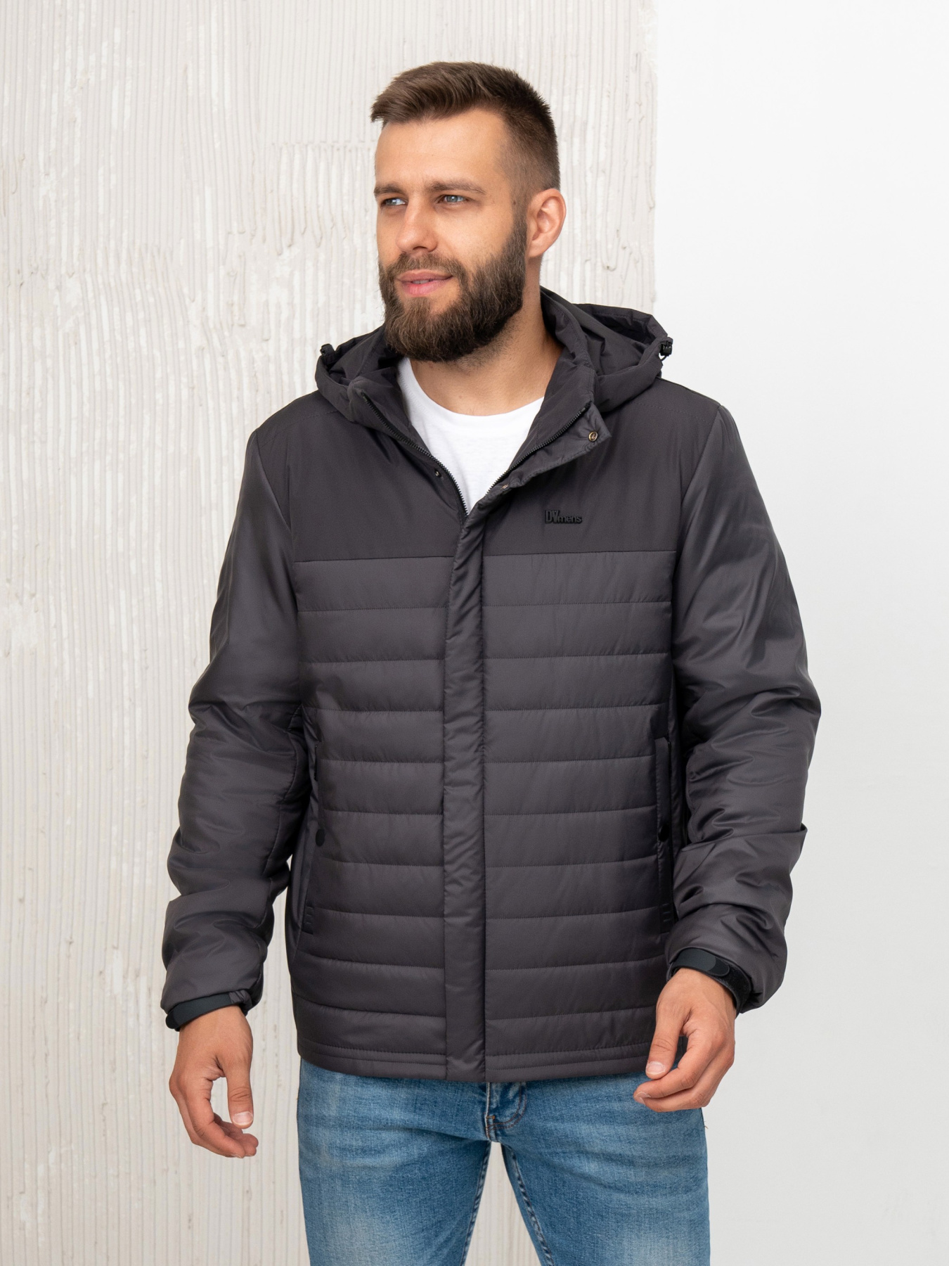 Чоловіча демісезонна куртка модель 98-graphite Фото