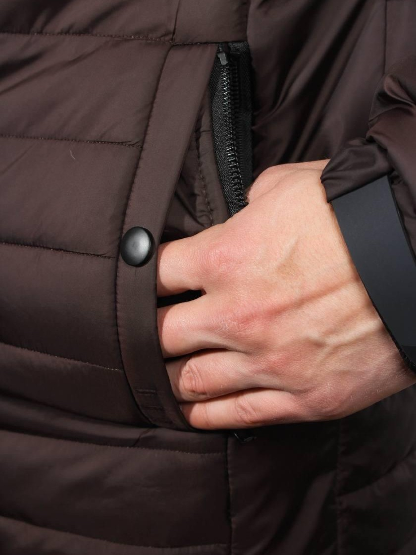 Чоловіча демісезонна куртка модель 98-chocolate Фото