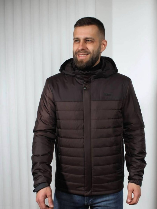 Чоловіча демісезонна куртка модель 98-chocolate Фото