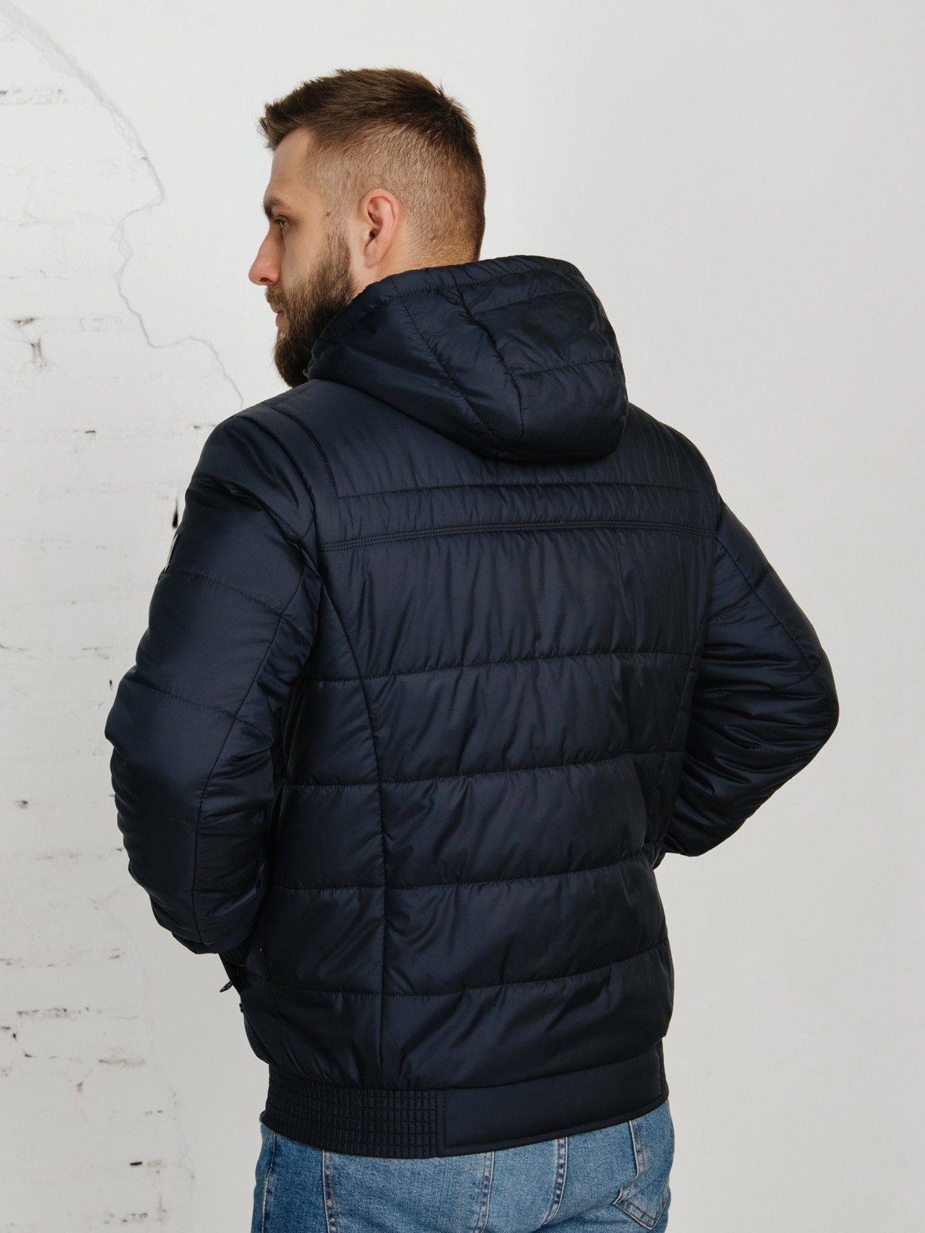 Чоловіча демісезонна куртка модель 89-BLU Фото